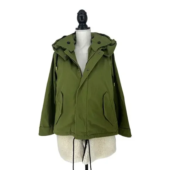 Doma Convertible Shearling Trim Utility Jacket - Picture 2 of 12